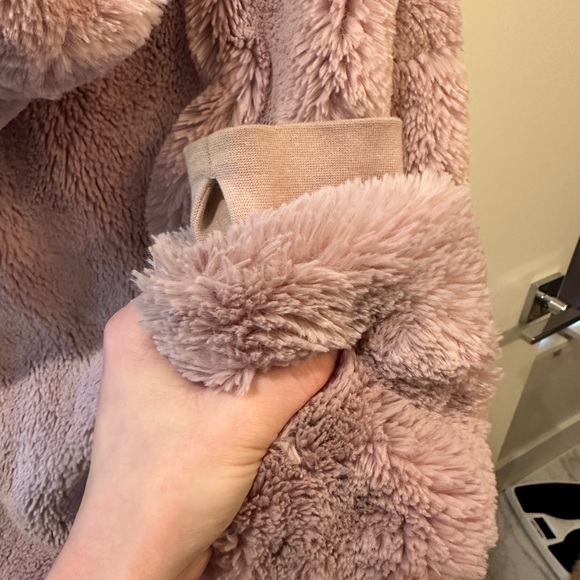 FP Movement - pink fluffy hoodie, half-zip - Picture 2 of 9